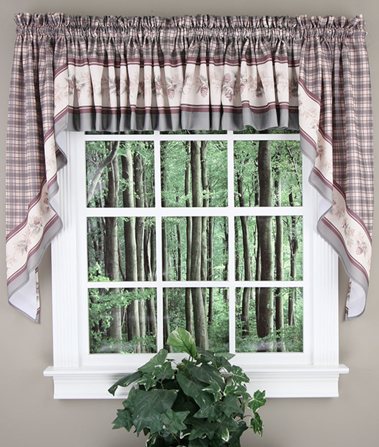 Berkshire Swag Curtains Pine S.Lichtenberg Jabot & Swag Kitchen