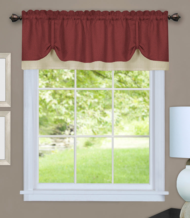 Achim Home Furnishings Darcy Valance Marsala/Tan View All
