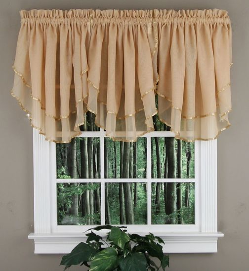 Elegance Valance Gold Stylemaster Kitchen Valances Swags Galore