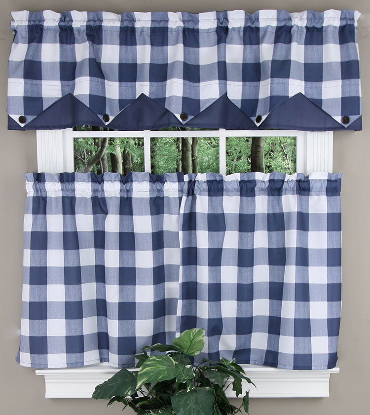 Kingdy Country Curtain Kitchen Set - Bay Blue - Duck River - Kitchen ...