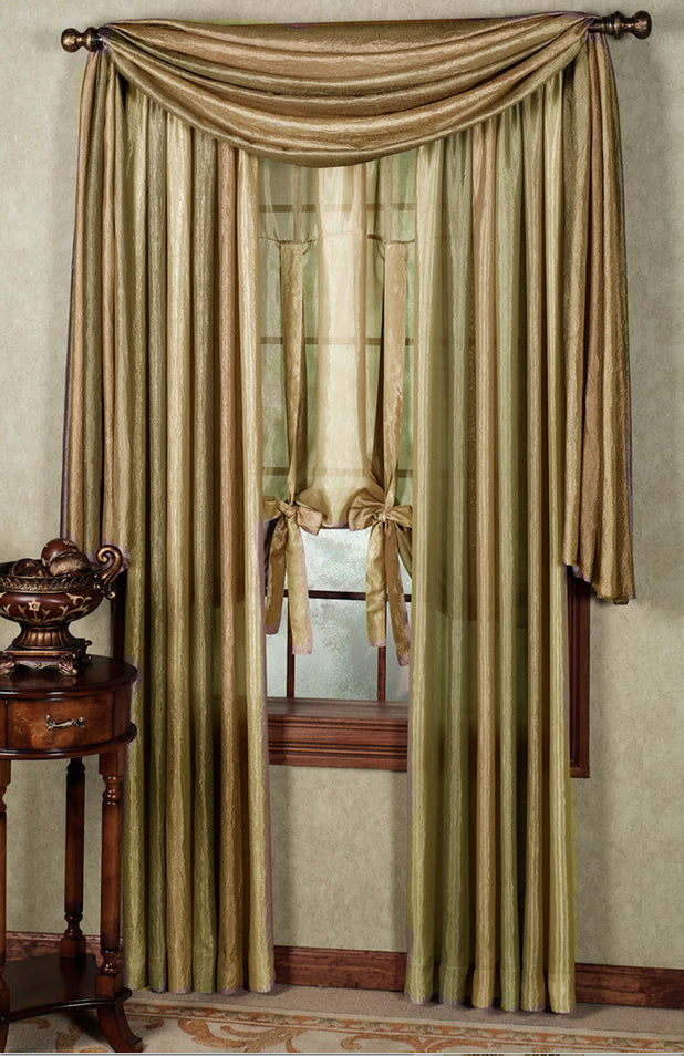 Ombre Semi Sheer Panels Earth Achim Contemporary & Modern