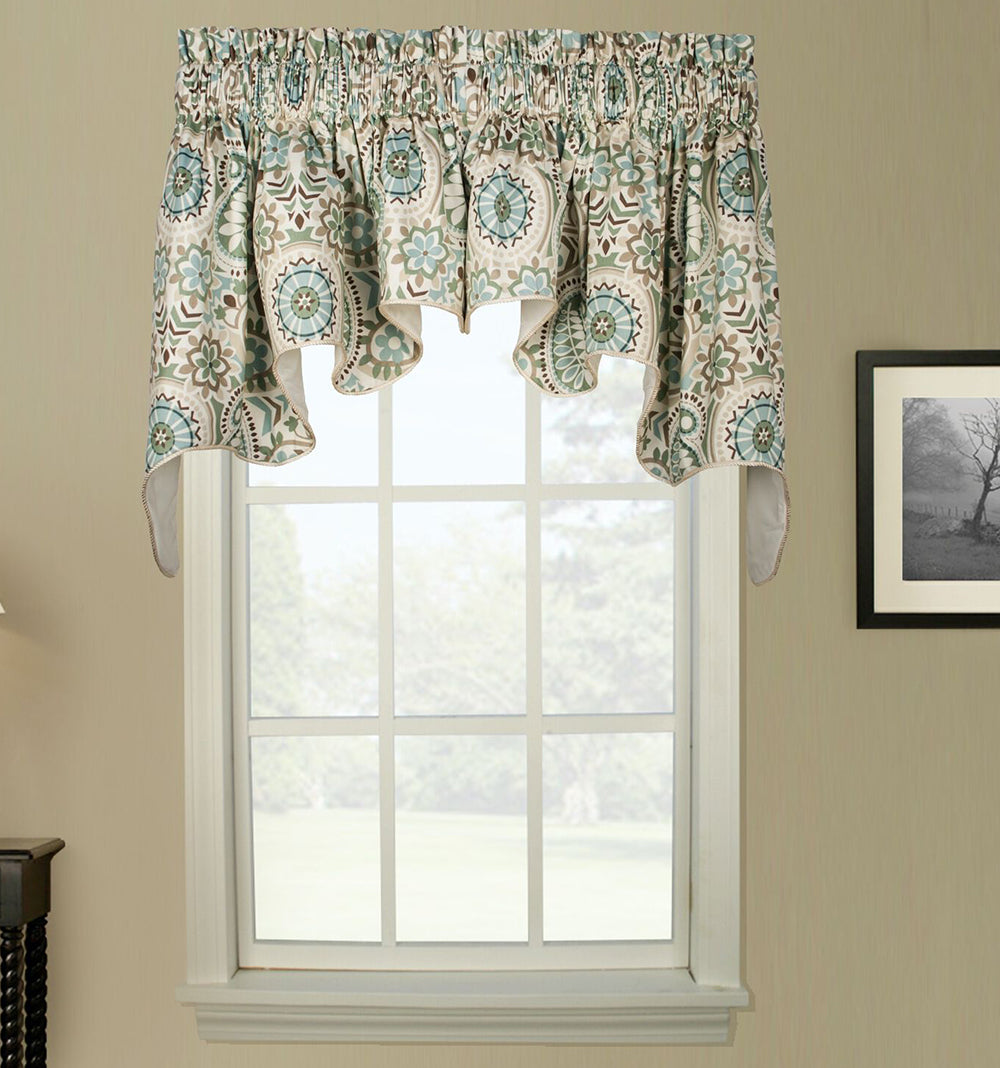 Paisley Prism Duchess Swag Latte Swags Galore Kitchen Valances