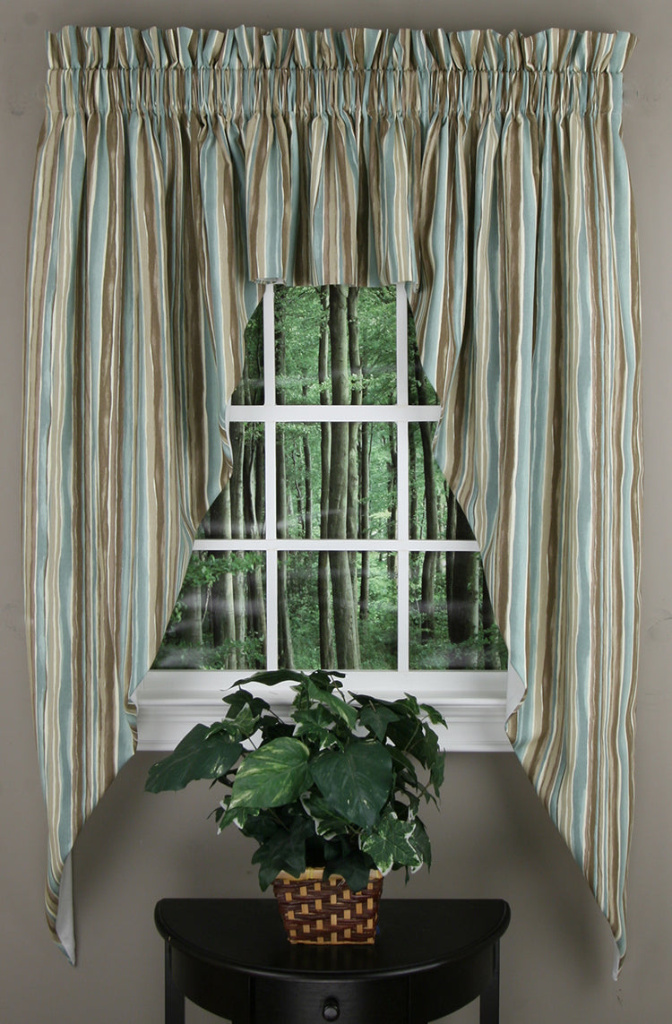 Stacey Lined Jabot Swag Set Brown Swags Galore Lined Valances
