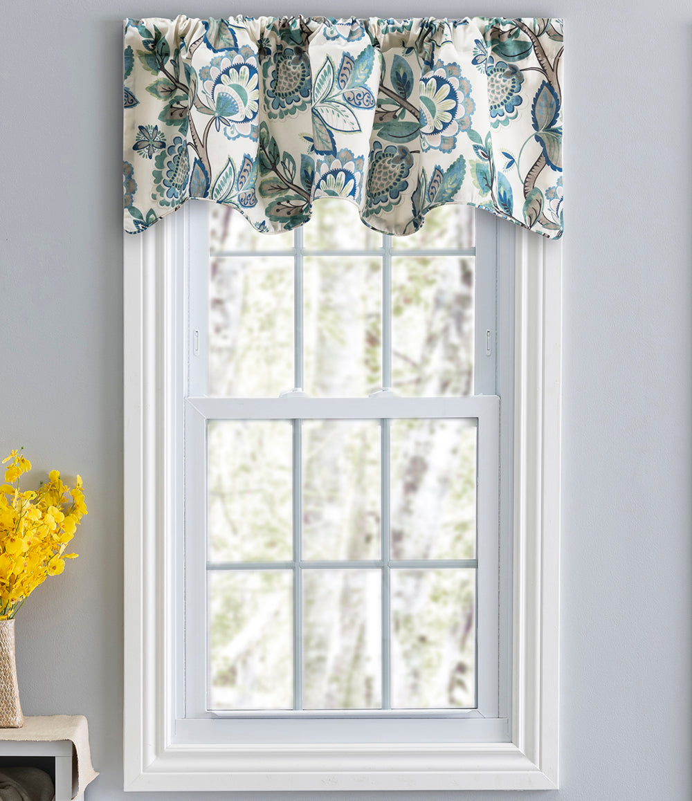 Swags Galore Valance Blue Kitchen Valances