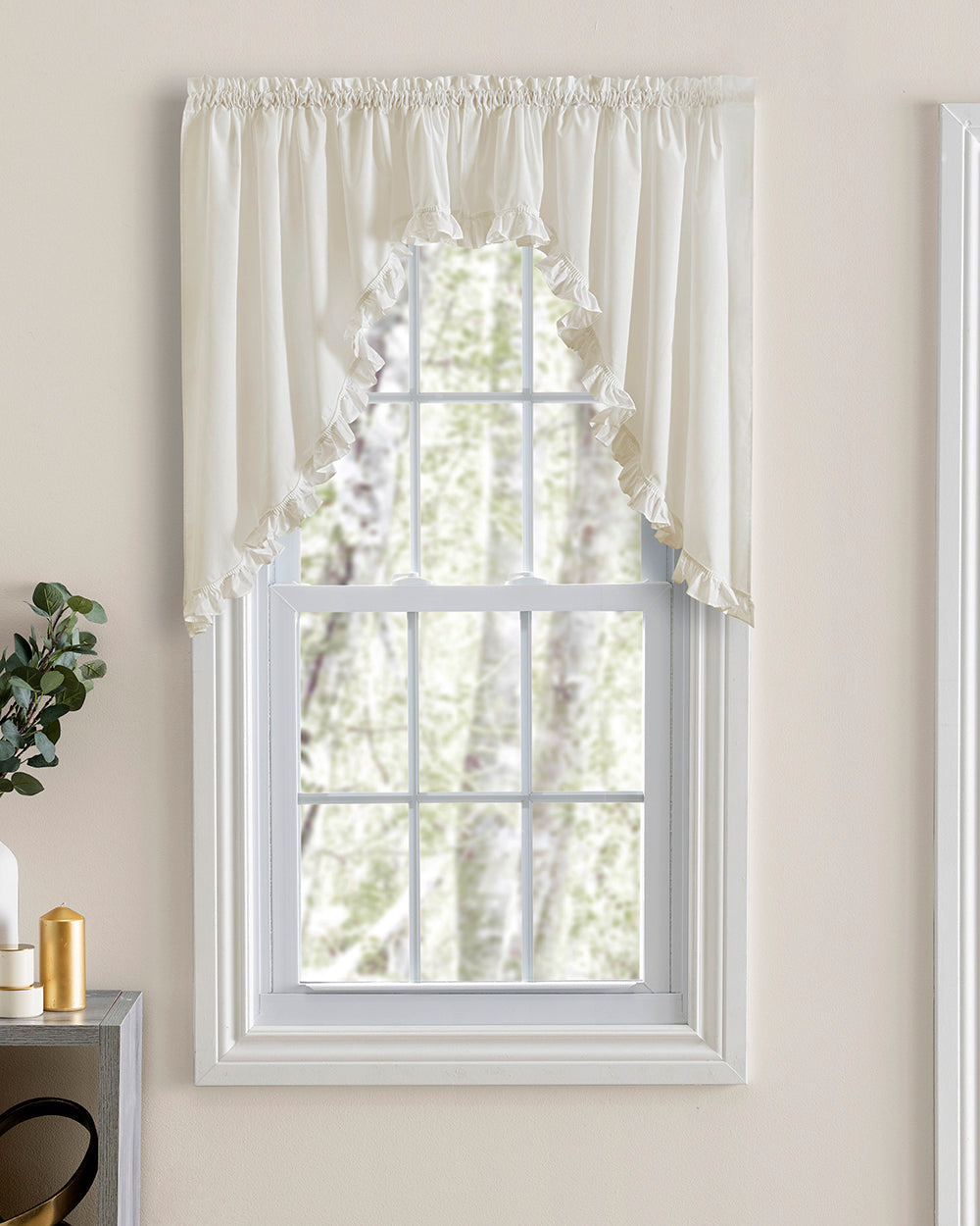 Classic Narrow Ruffled Priscilla Curtains