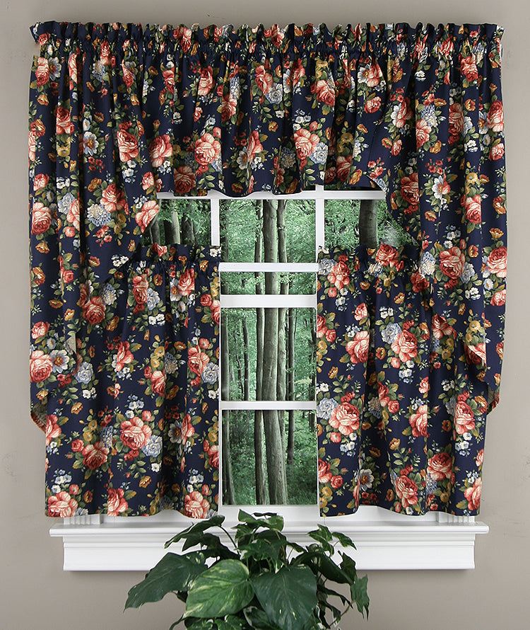 Bella Rose Tailored Swag Pair