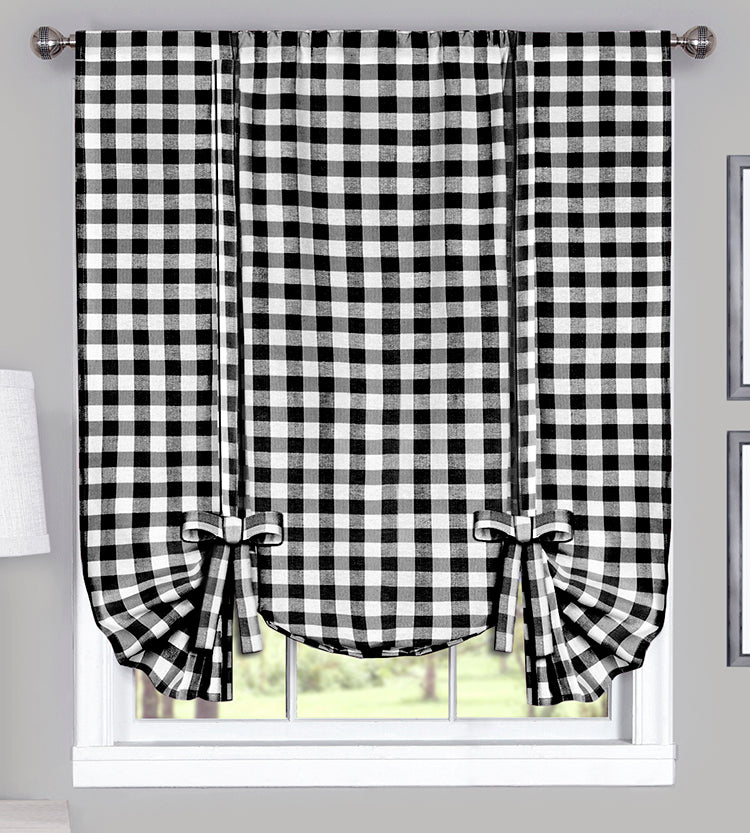 Buffalo Check Country Kitchen Curtains
