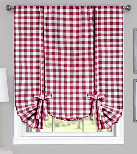 Buffalo Check Country Kitchen Curtains