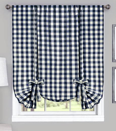 Buffalo Check Country Kitchen Curtains