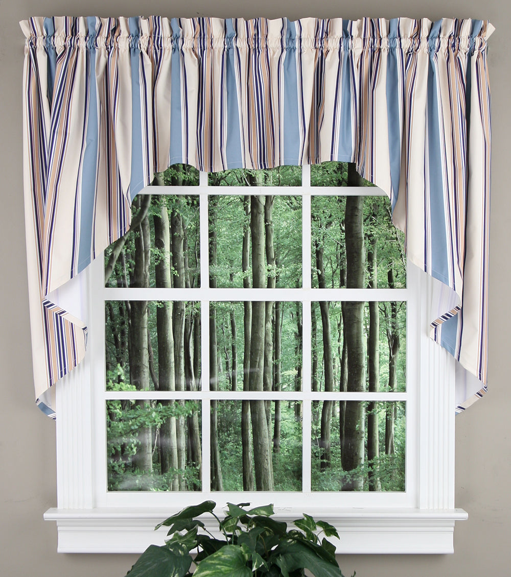 Concord Stripe Lined Tailored Valance