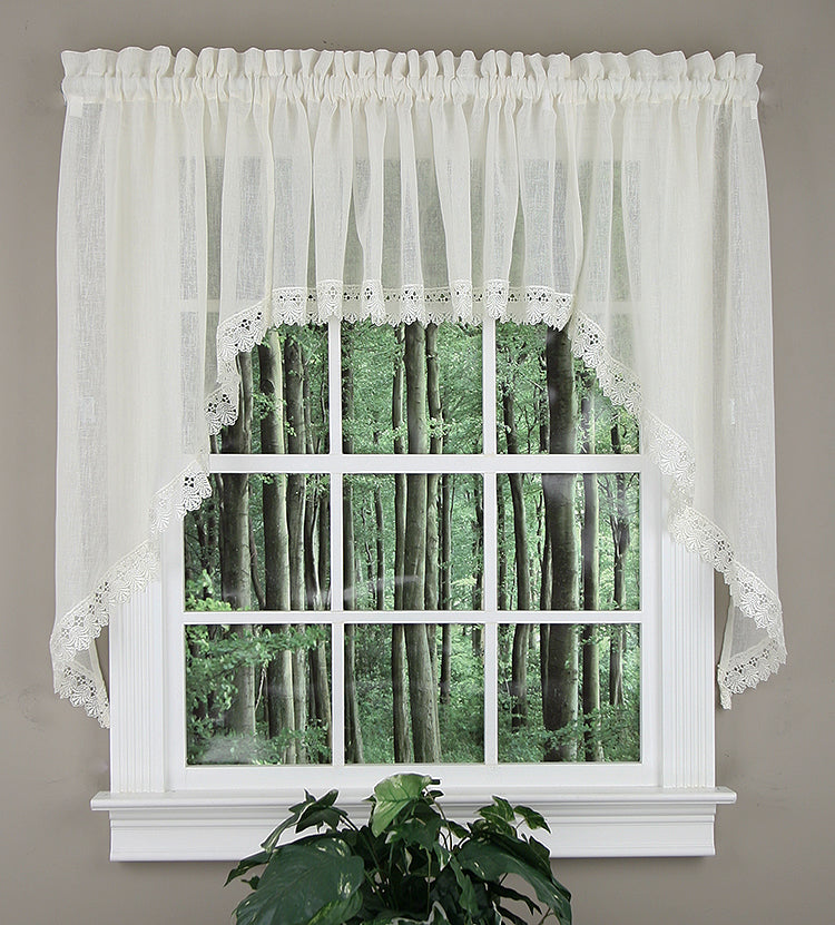 Flanders Lace Swag Pair