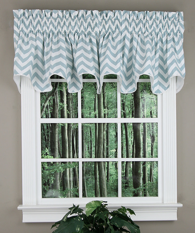 Reston Lined Scalloped Valance