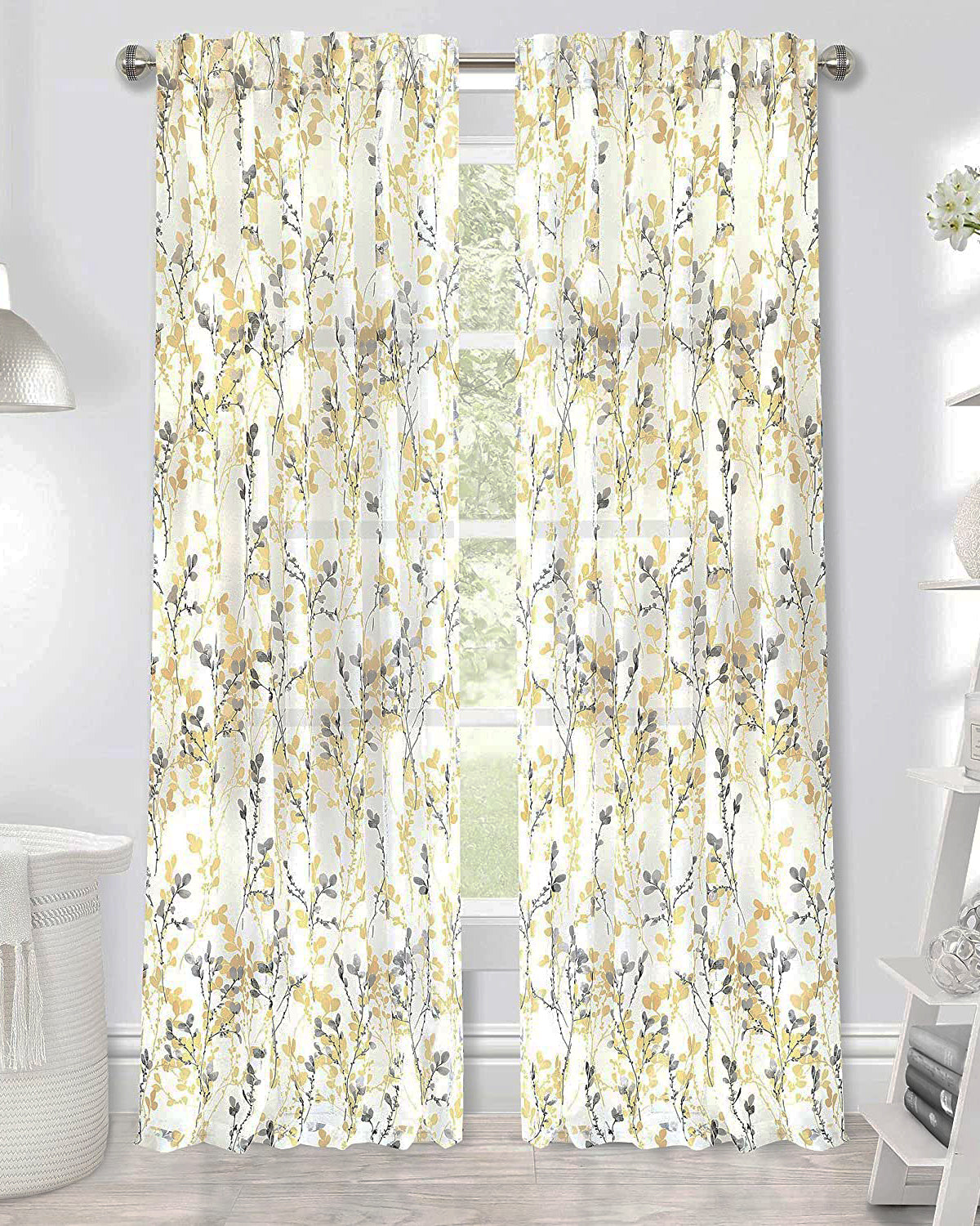 Misty Back Tab Curtain Panel