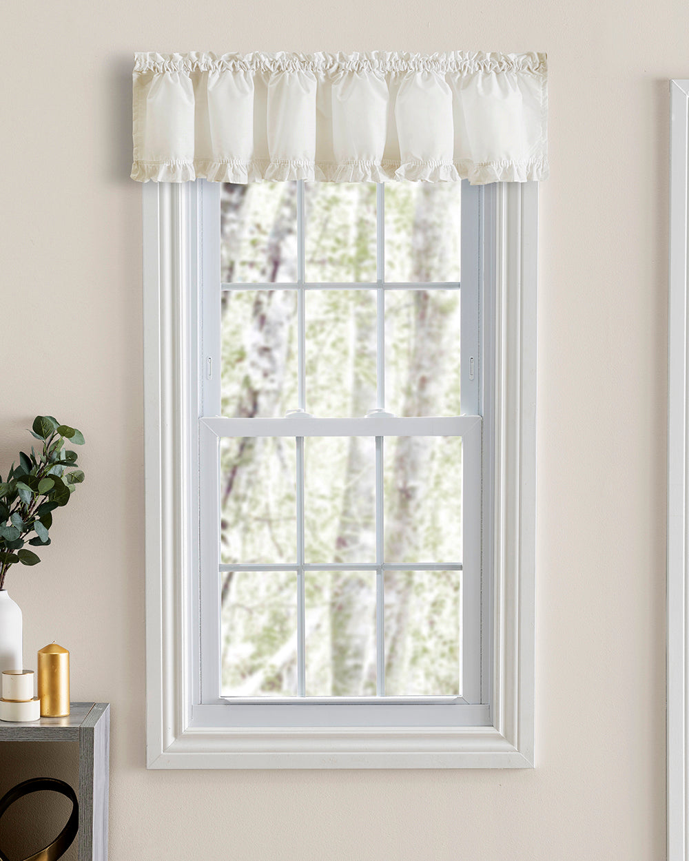 Classic Narrow Ruffled Priscilla Curtains