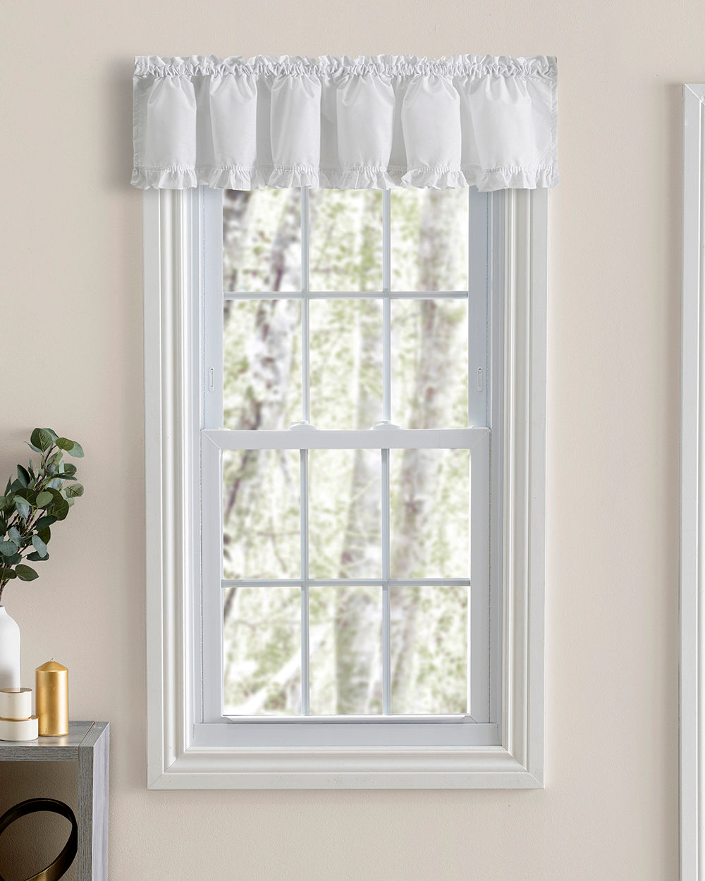 Classic Narrow Ruffled Priscilla Curtains