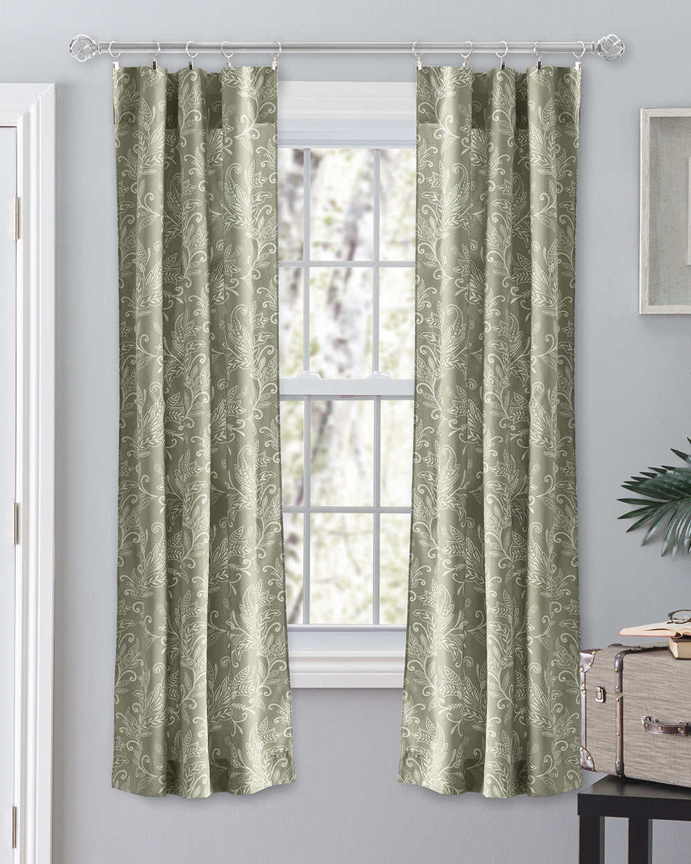 Lexington Leaf Curtain Panel Pair