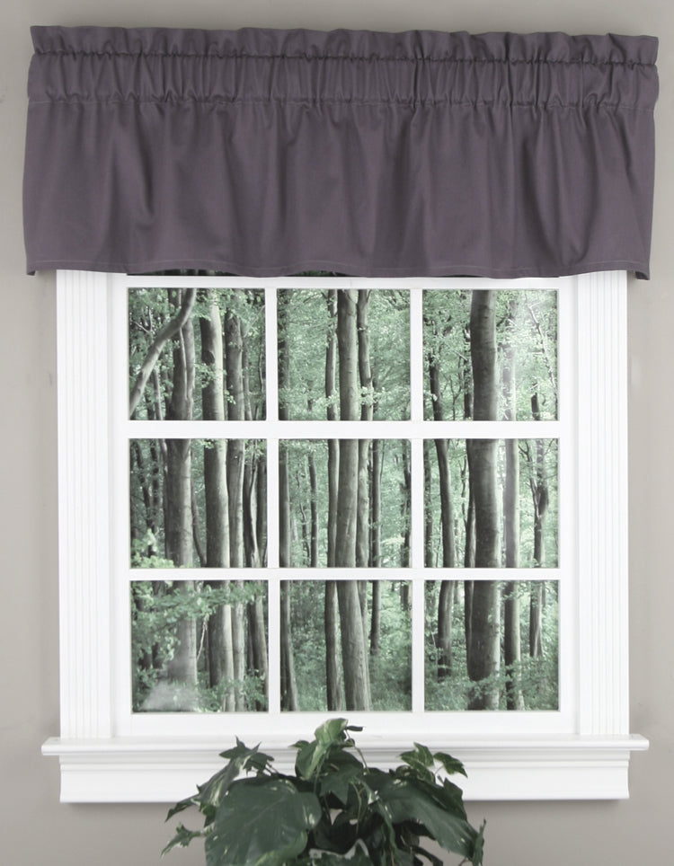 Brent Solid Tailored Valance