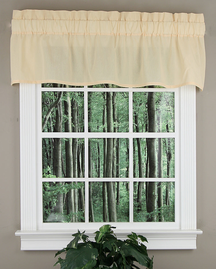 Brittany Solid Tailored Valance