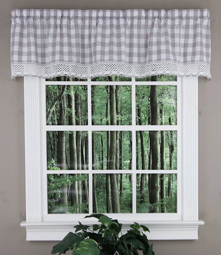 Buffalo Check Country Kitchen Curtains