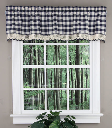 Buffalo Check Country Kitchen Curtains