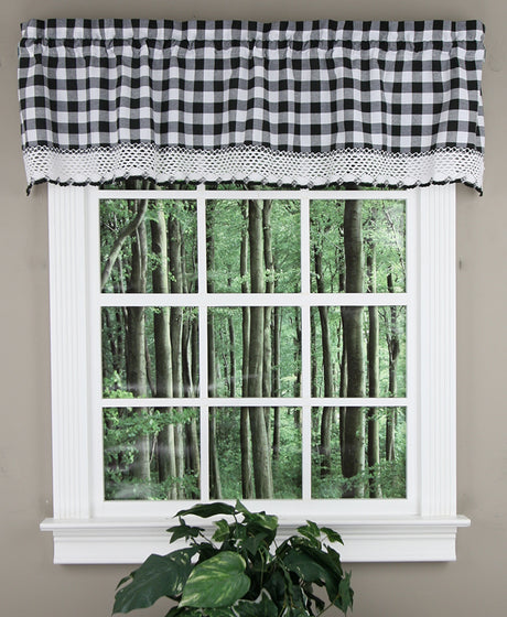 Buffalo Check Country Kitchen Curtains
