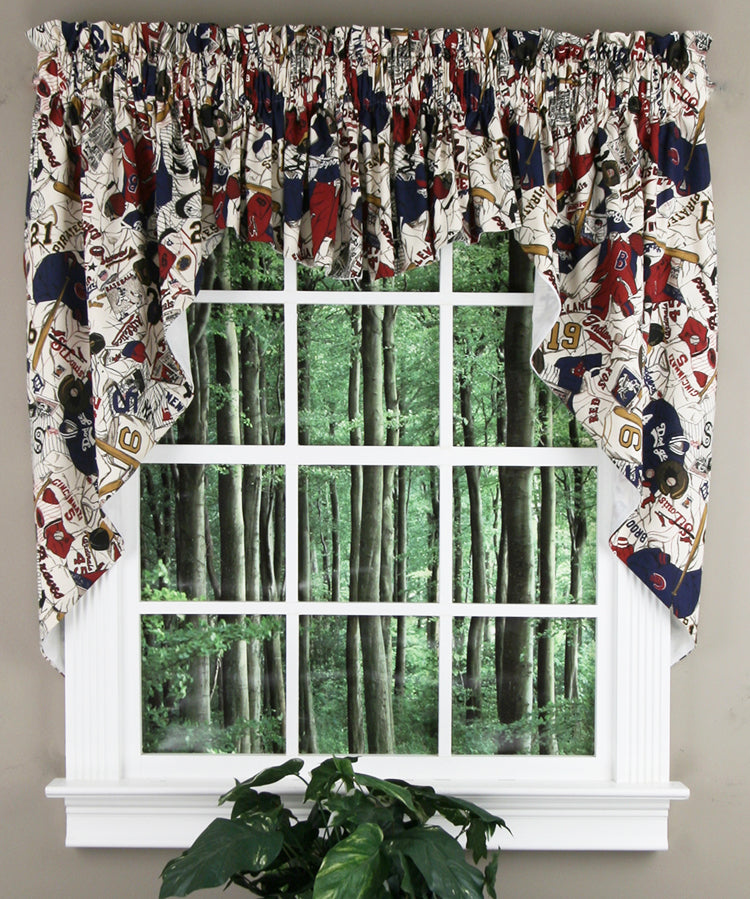 Sports 3PC 63" Lined Swag Set