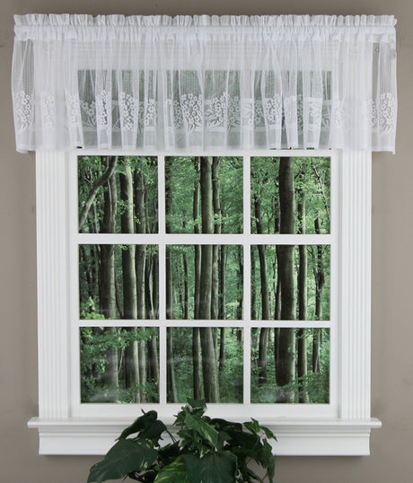 Hydrangea Lace Kitchen Curtains