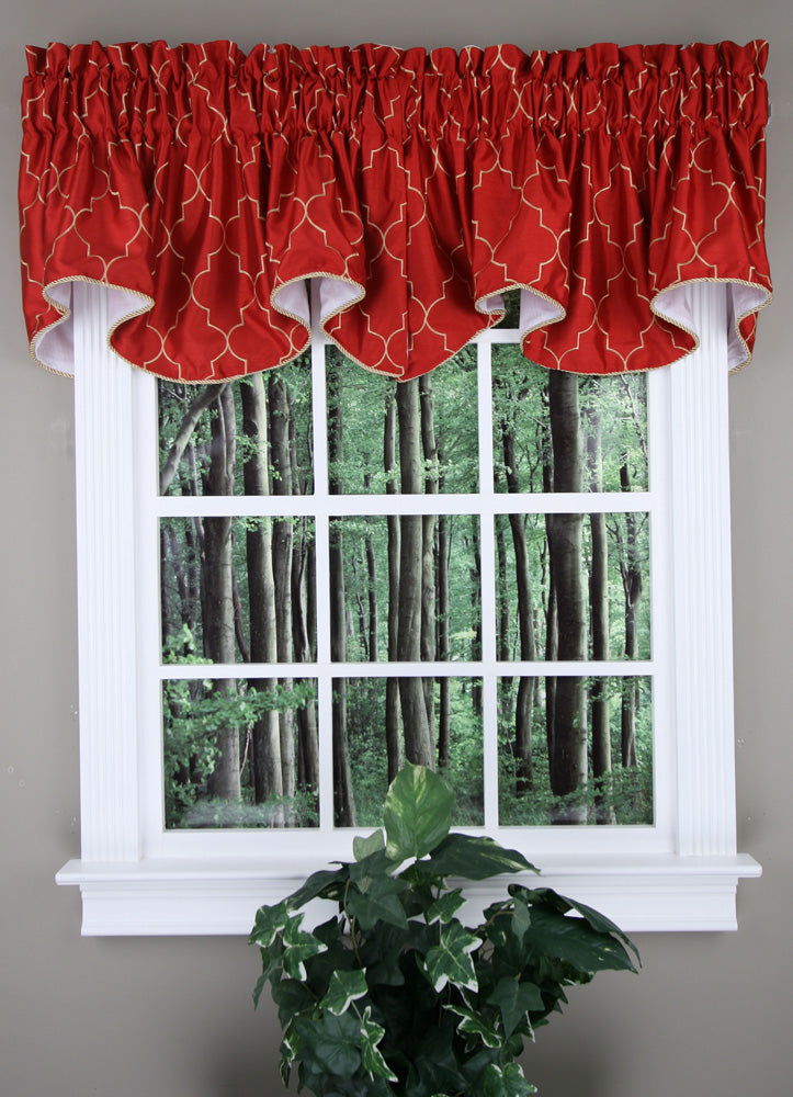Hudson Embroidered Lined Valance