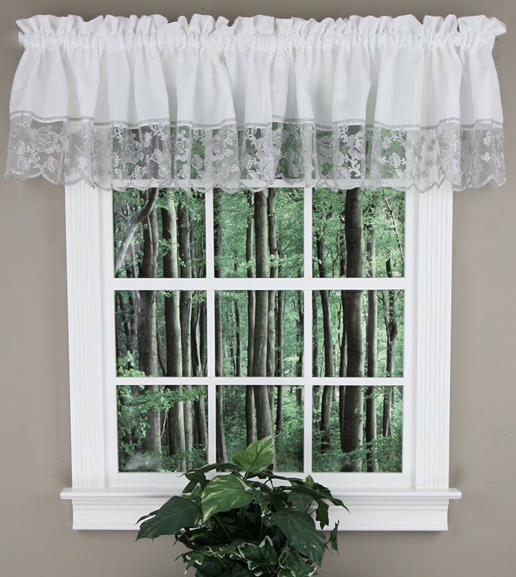 Maribel Embroidered Swag Pair