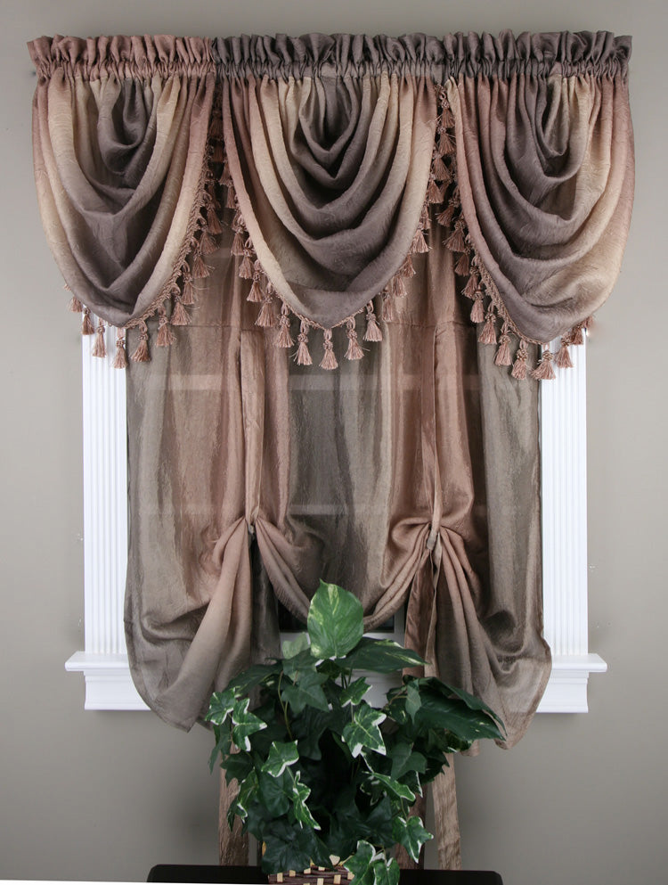 Ombre, 50"W X 63"L, Tie -Up Shade