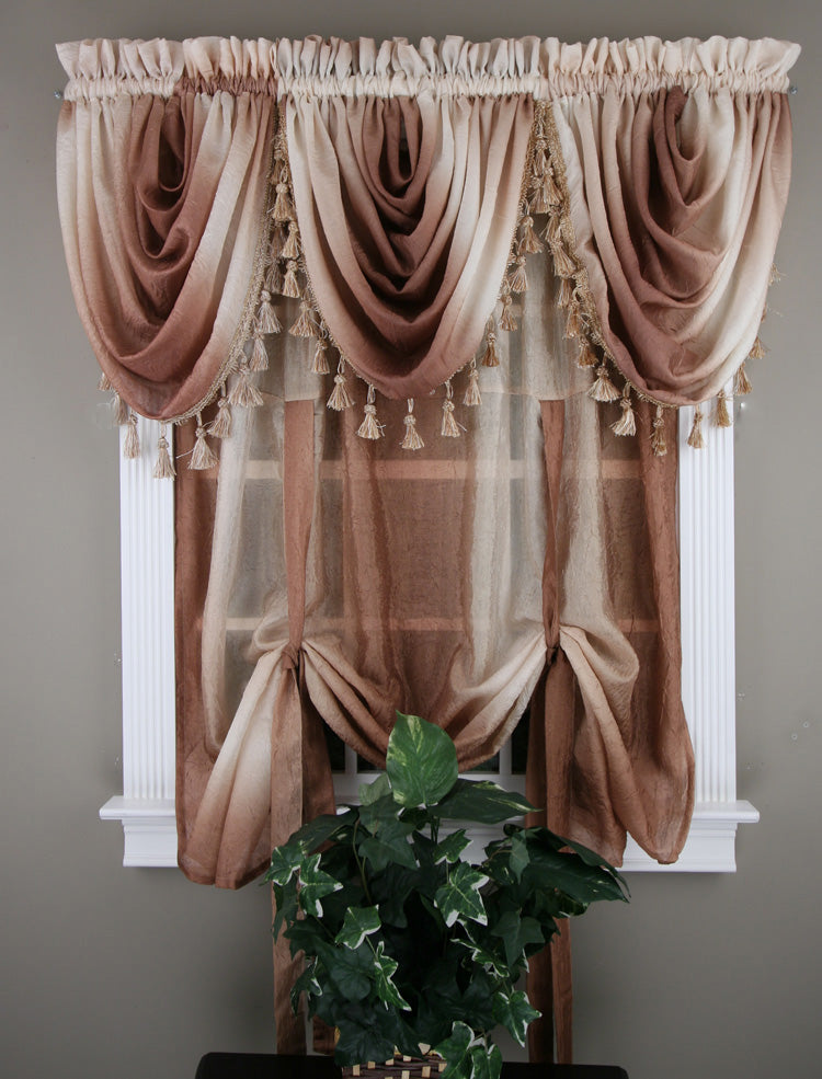 Ombre, 50"W X 63"L, Tie -Up Shade