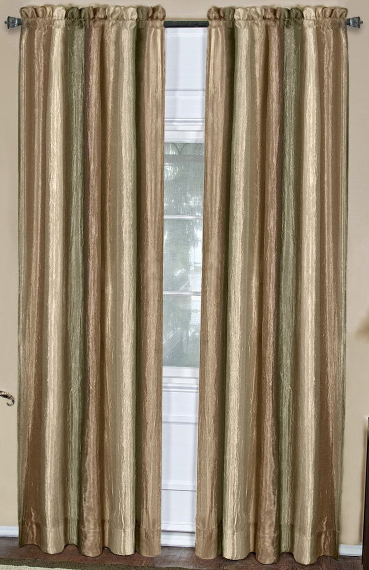 Ombre Semi Sheer Curtains, 50"W X 84"L Rod Pocket Panel