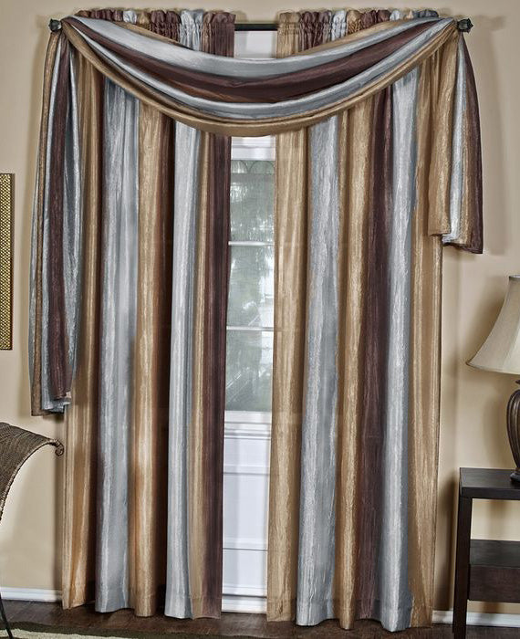 Ombre Semi Sheer Scarf Panel, 50"W X 144"L,