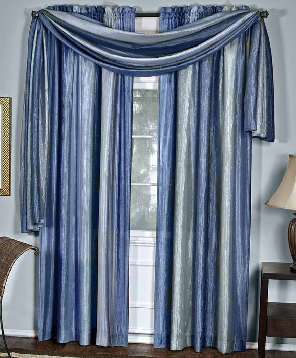 Ombre Semi Sheer Scarf Panel, 50"W X 144"L,