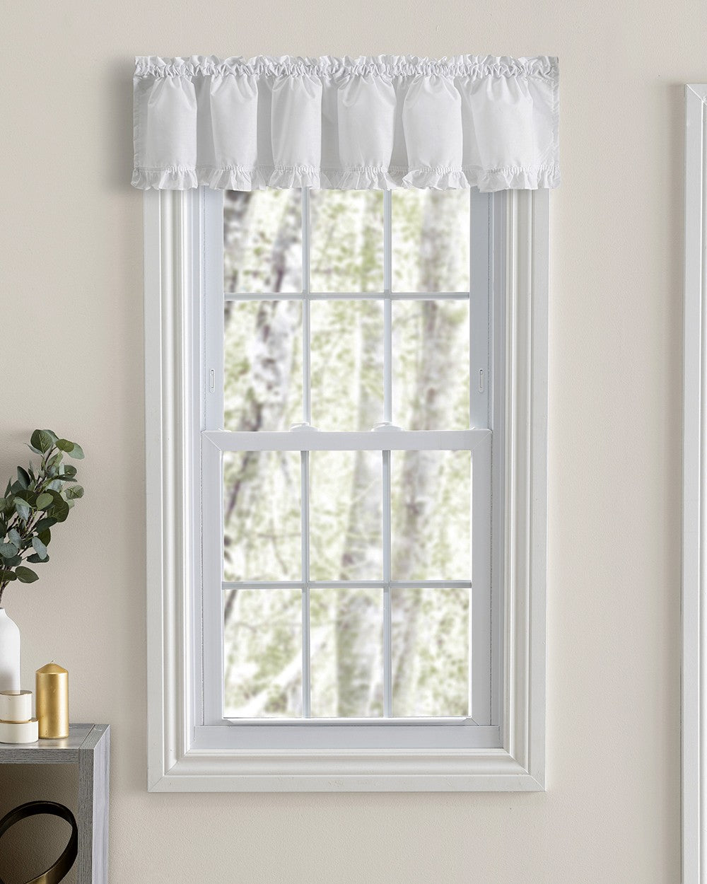 Classic Narrow Ruffled Priscilla Curtains