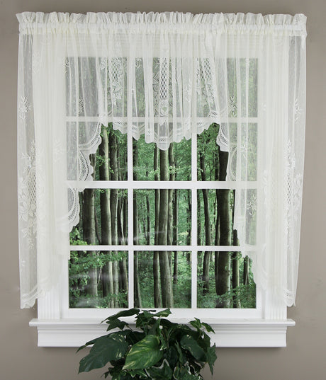 Cameo Rose Lace Curtains