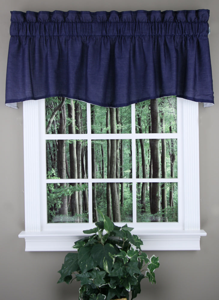 Emery 45"L Three Piece Lined Swag Curtain Set