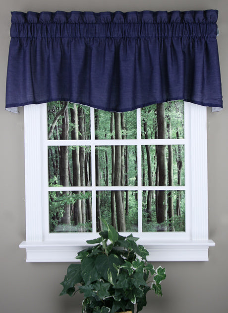 Emery 36"L Three Piece Lined Swag Curtain Set