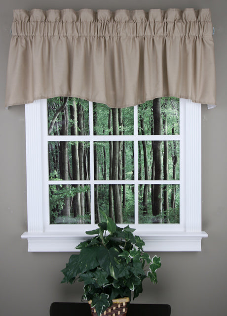 Emery 36"L Three Piece Lined Swag Curtain Set