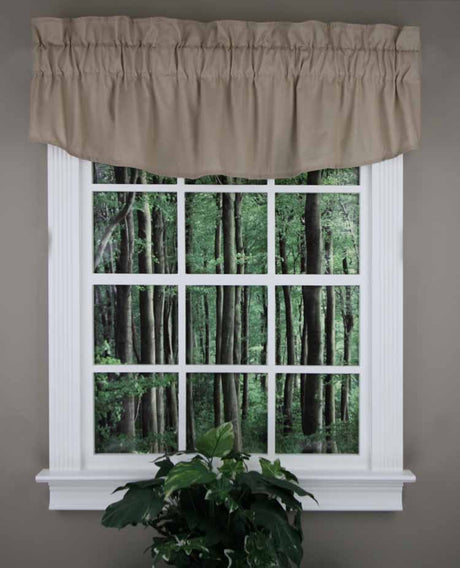 Emery 36"L Three Piece Lined Swag Curtain Set