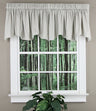 Ticking Stripe Lined Scalloped Valance