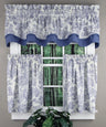 Victoria Park Toile Kitchen Curtains