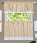 Darcy Valance & Tier Kitchen Curtain Set