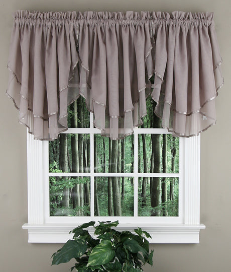 Elegance Voile Sheer Ascot Valance