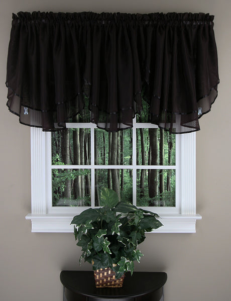 Elegance Voile Sheer Ascot Valance