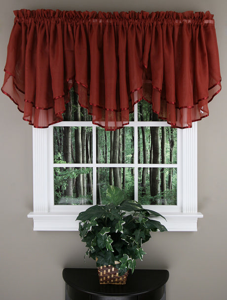 Elegance Voile Sheer Ascot Valance