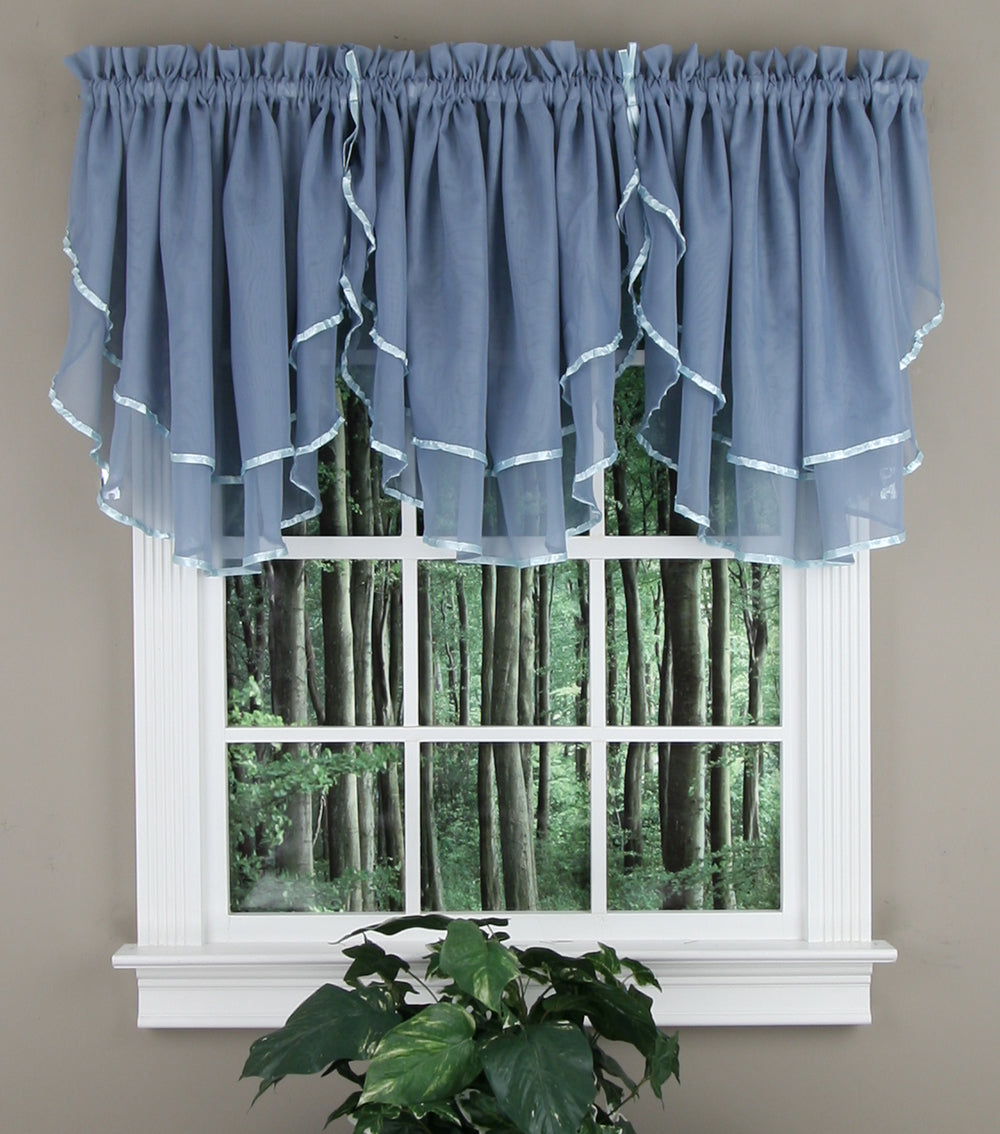 Elegance Voile Sheer Ascot Valance