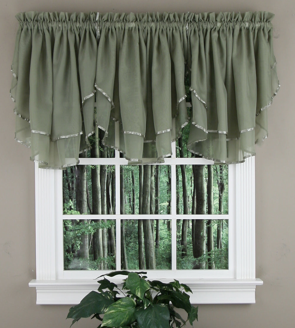 Elegance Voile Sheer Ascot Valance