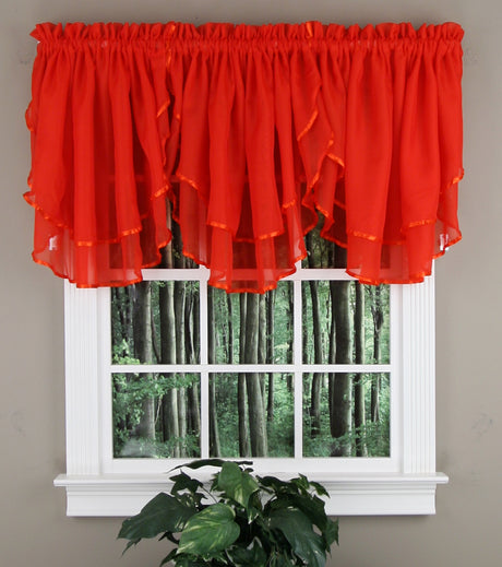 Elegance Voile Sheer Ascot Valance