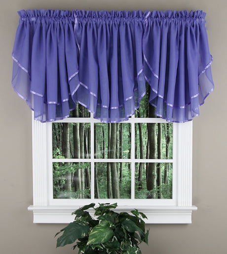 Elegance Voile Sheer Ascot Valance